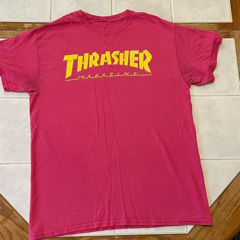 Vintage Thrasher Magazine Pink‎ T-Shirt
